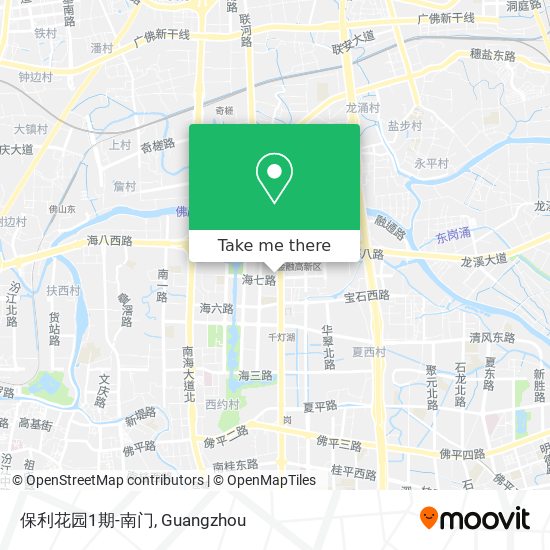保利花园1期-南门 map