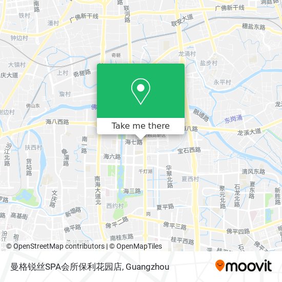 曼格锐丝SPA会所保利花园店 map