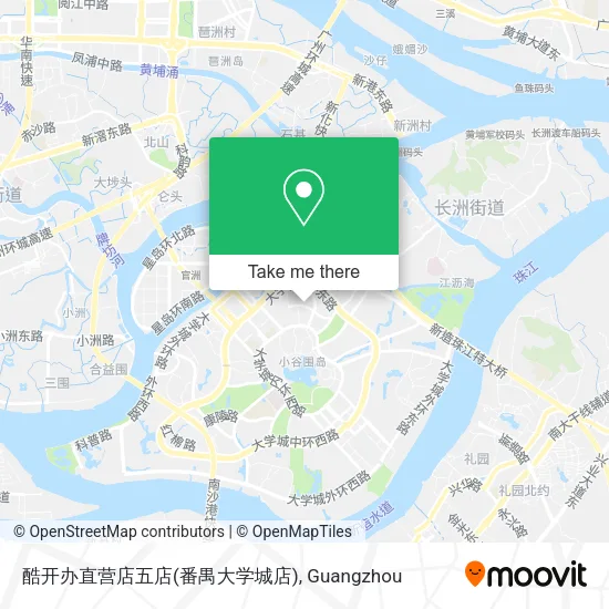 酷开办直营店五店(番禺大学城店) map