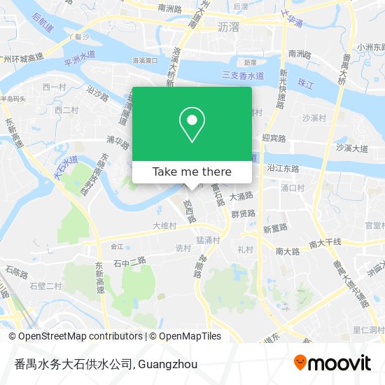 番禺水务大石供水公司 map