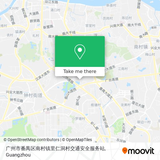 广州市番禺区南村镇里仁洞村交通安全服务站 map