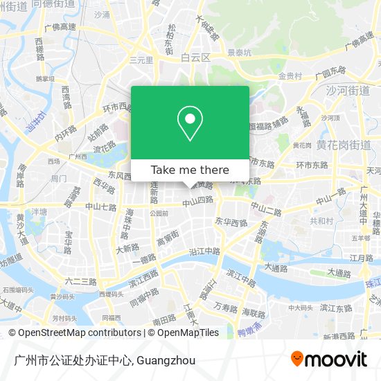 广州市公证处办证中心 map