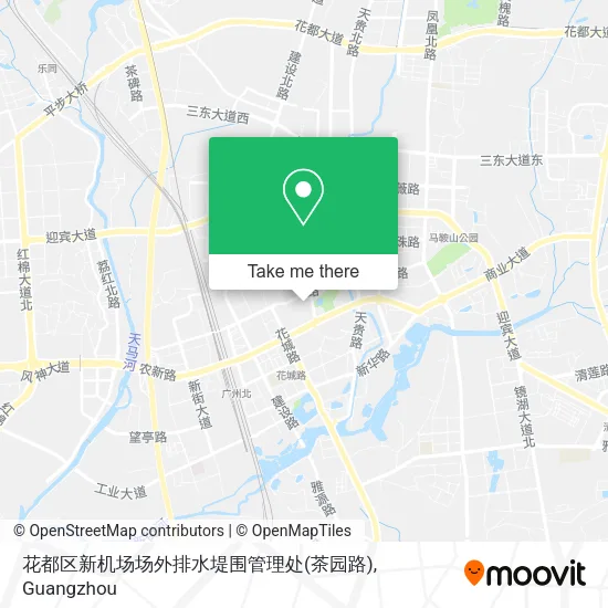 花都区新机场场外排水堤围管理处(茶园路) map