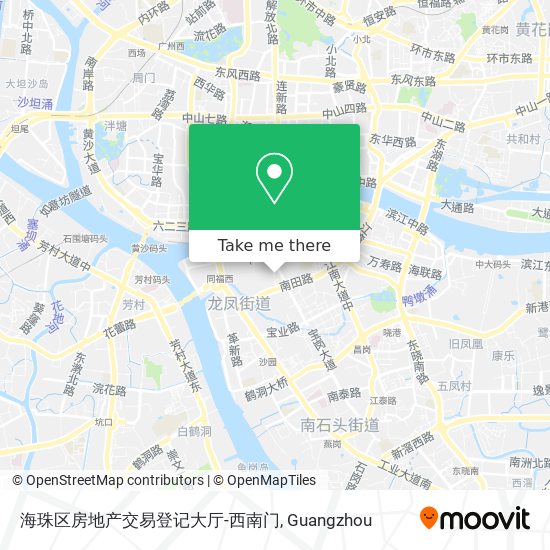 海珠区房地产交易登记大厅-西南门 map
