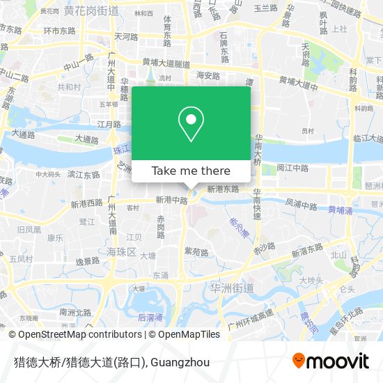 猎德大桥/猎德大道(路口) map
