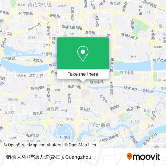 猎德大桥/猎德大道(路口) map