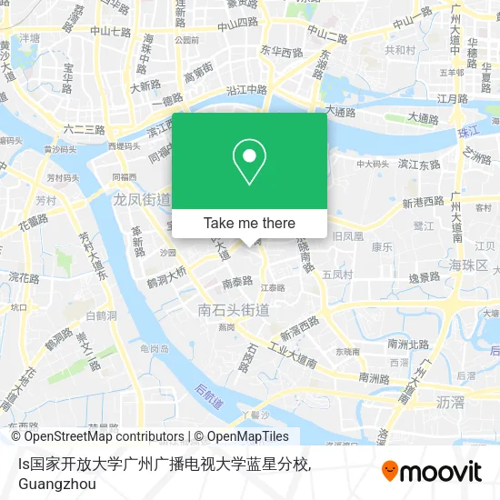 ls国家开放大学广州广播电视大学蓝星分校 map