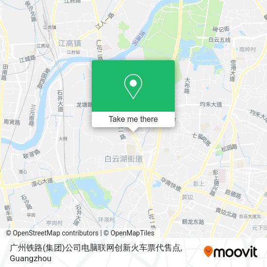 广州铁路(集团)公司电脑联网创新火车票代售点 map