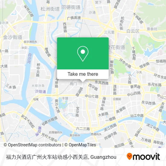 福力兴酒店广州火车站动感小西关店 map