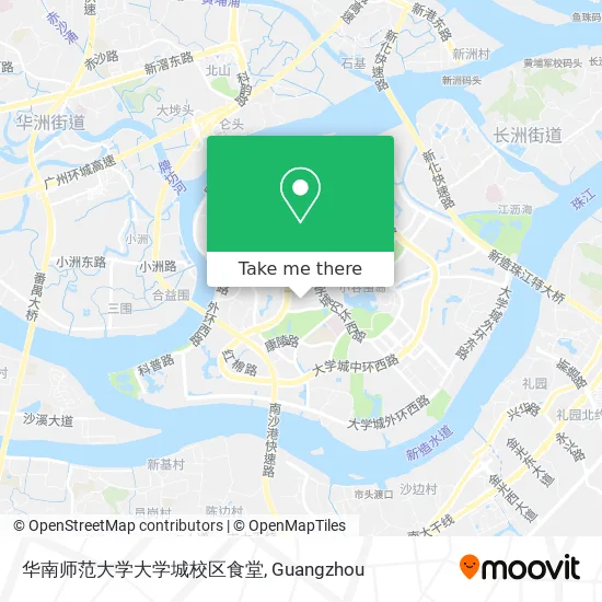 华南师范大学大学城校区食堂 map