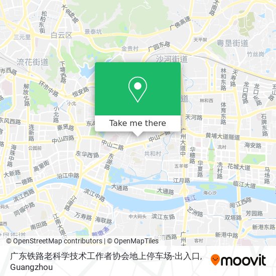 广东铁路老科学技术工作者协会地上停车场-出入口 map