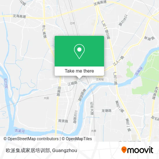 欧派集成家居培训部 map
