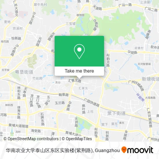 华南农业大学泰山区东区实验楼(紫荆路) map