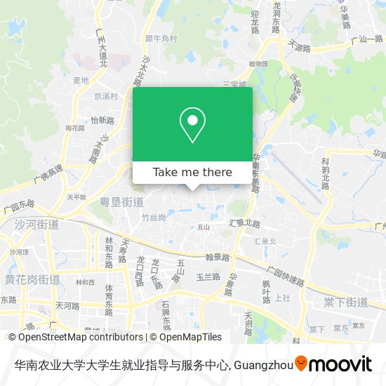 华南农业大学大学生就业指导与服务中心 map