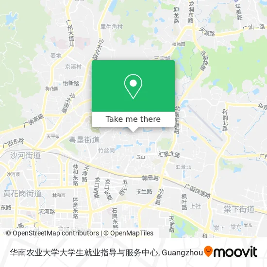 华南农业大学大学生就业指导与服务中心 map