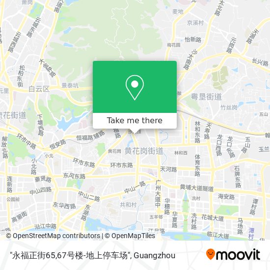 "永福正街65,67号楼-地上停车场" map