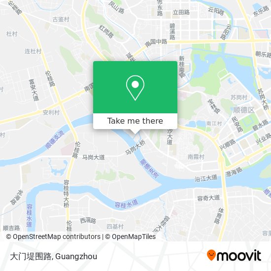 大门堤围路 map