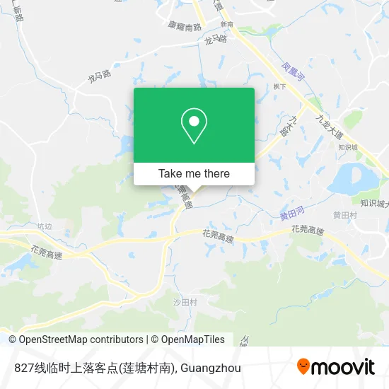 827线临时上落客点(莲塘村南) map