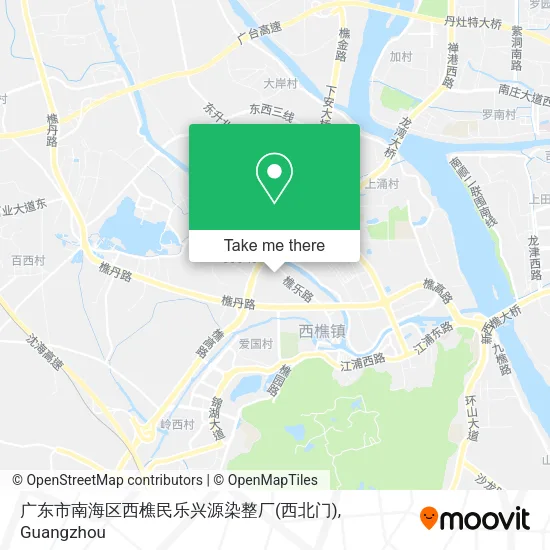 广东市南海区西樵民乐兴源染整厂(西北门) map