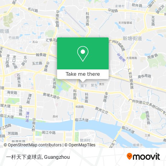 一杆天下桌球店 map