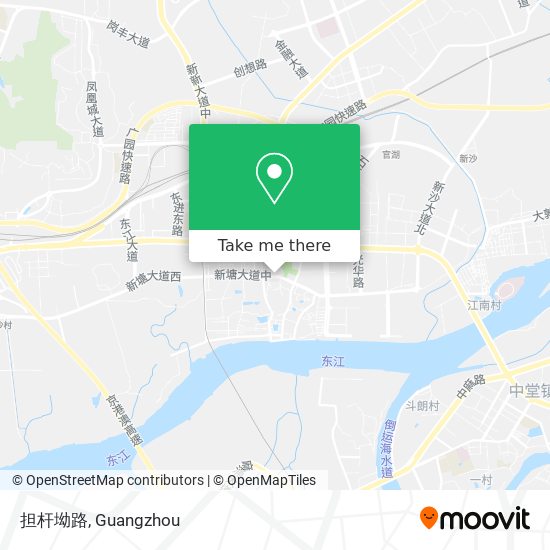 担杆坳路 map