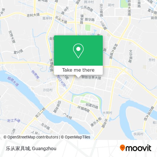 乐从家具城 map