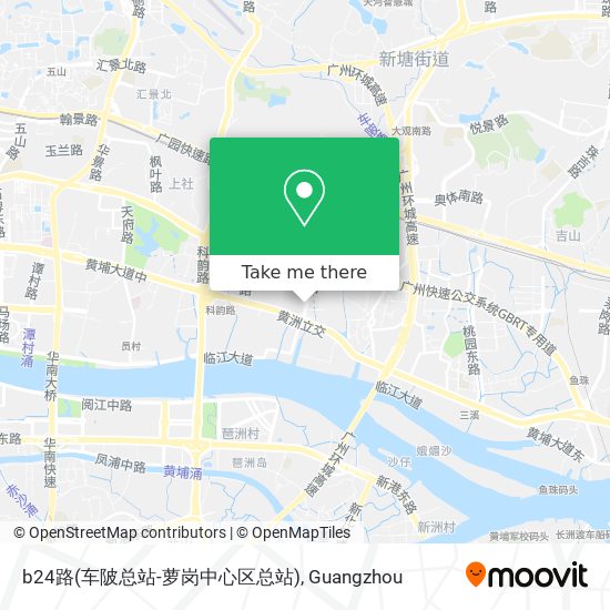b24路(车陂总站-萝岗中心区总站) map