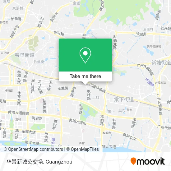 华景新城公交场 map