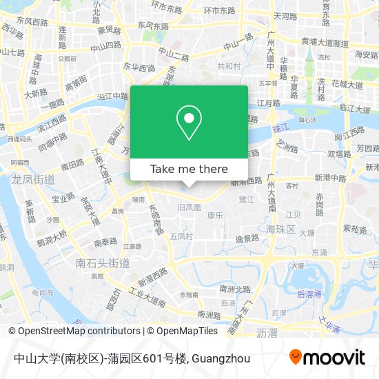 中山大学(南校区)-蒲园区601号楼 map