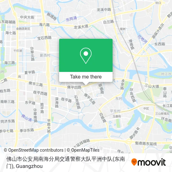 佛山市公安局南海分局交通警察大队平洲中队(东南门) map