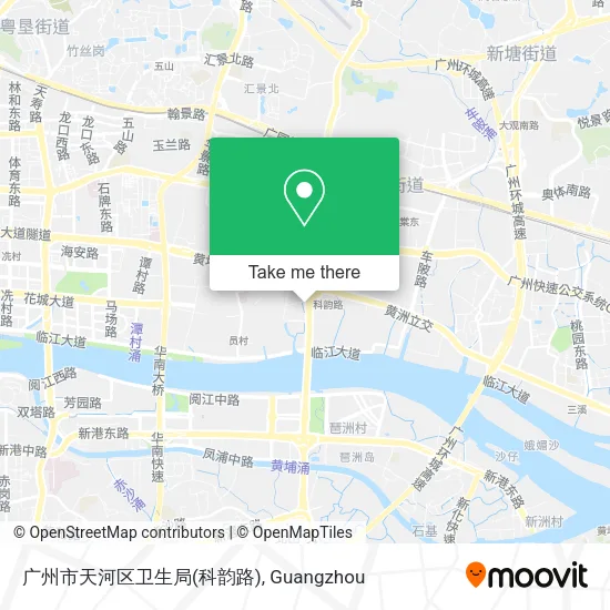 广州市天河区卫生局(科韵路) map
