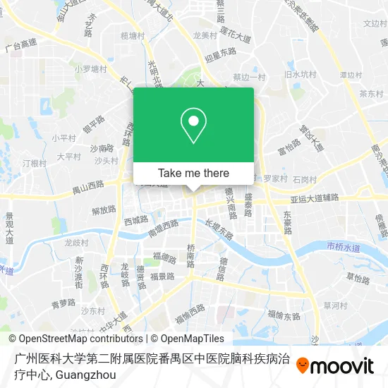 广州医科大学第二附属医院番禺区中医院脑科疾病治疗中心 map