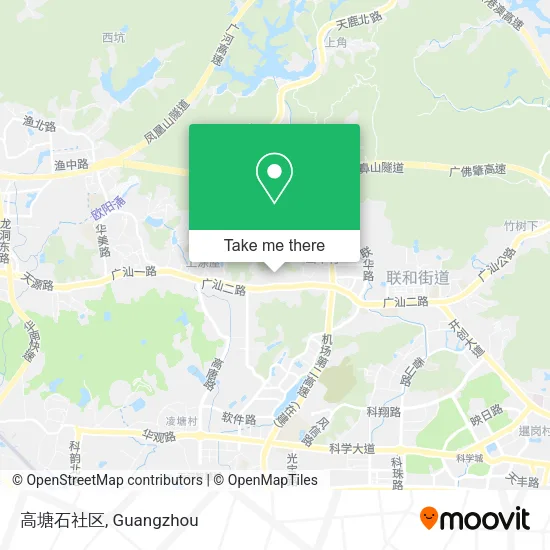 高塘石社区 map