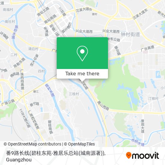 番9路长线(碧桂东苑-雅居乐总站(城南源著)) map