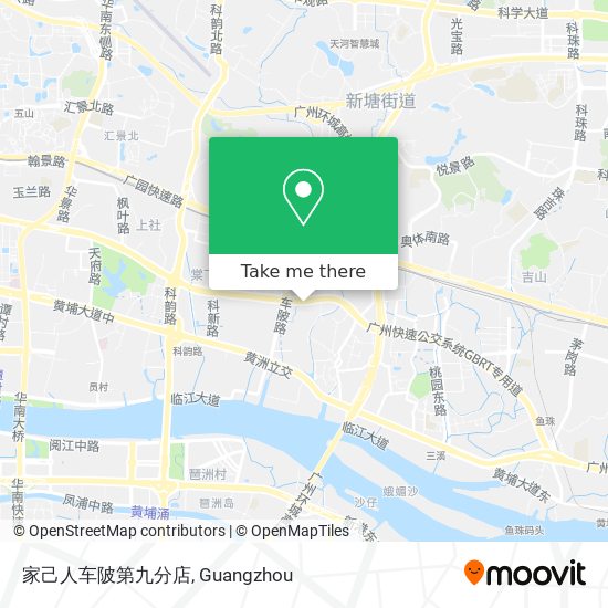 家己人车陂第九分店 map