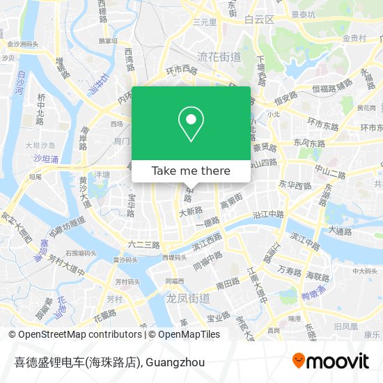 喜德盛锂电车(海珠路店) map