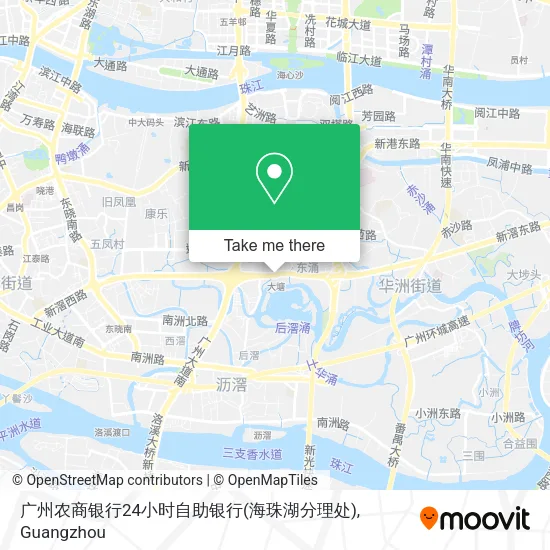 广州农商银行24小时自助银行(海珠湖分理处) map