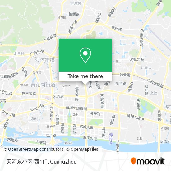 天河东小区-西1门 map