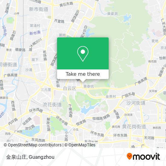 金泉山庄 map