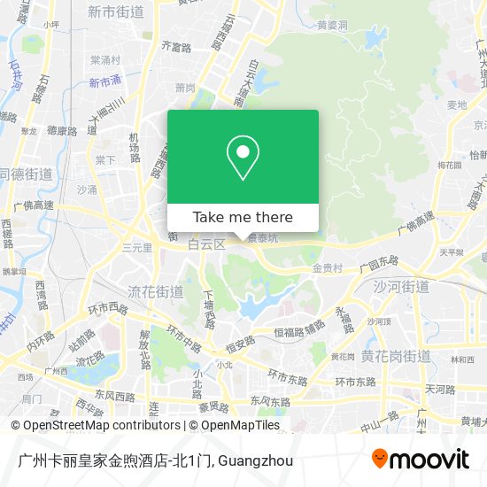 广州卡丽皇家金煦酒店-北1门 map