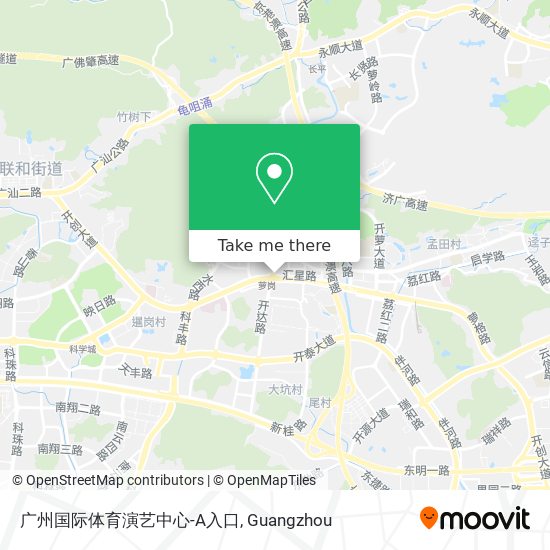 广州国际体育演艺中心-A入口 map