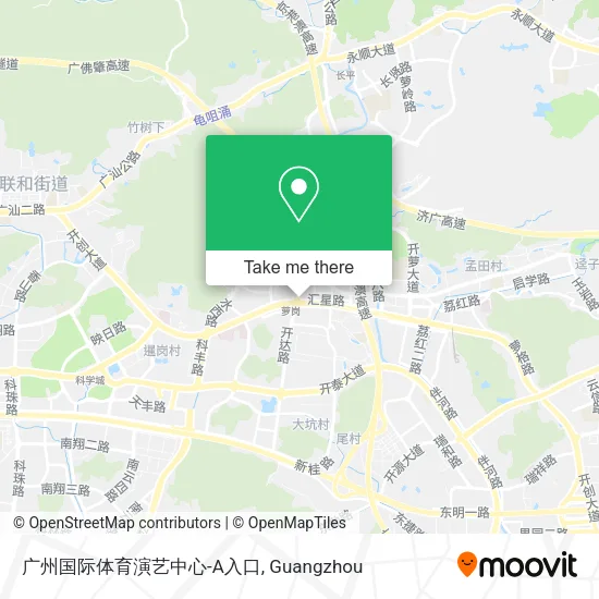 广州国际体育演艺中心-A入口 map