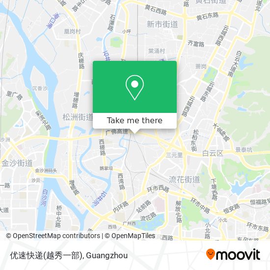 优速快递(越秀一部) map