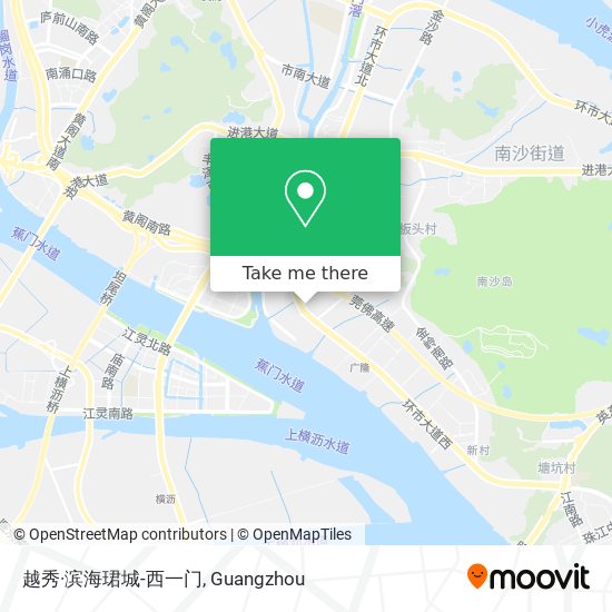 越秀·滨海珺城-西一门 map