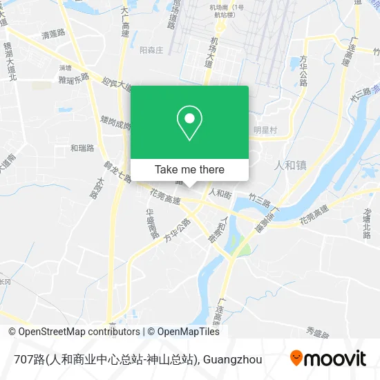 707路(人和商业中心总站-神山总站) map