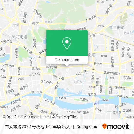 东风东路707-1号楼地上停车场-出入口 map
