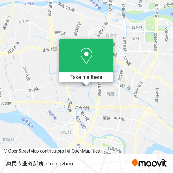 惠民专业修脚房 map