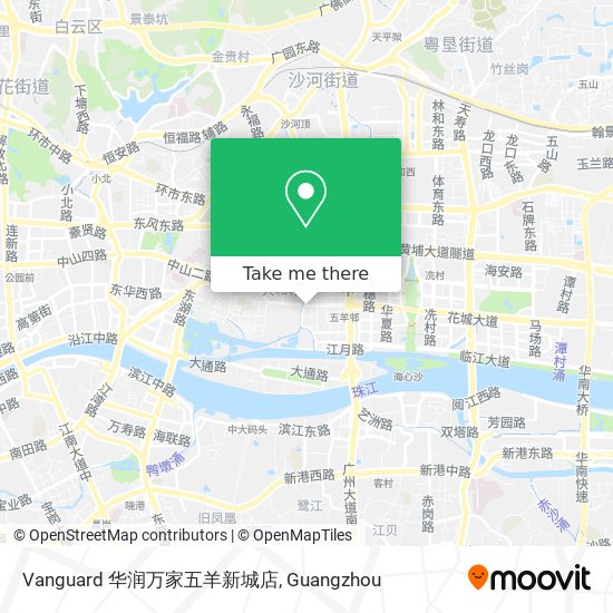Vanguard 华润万家五羊新城店 map
