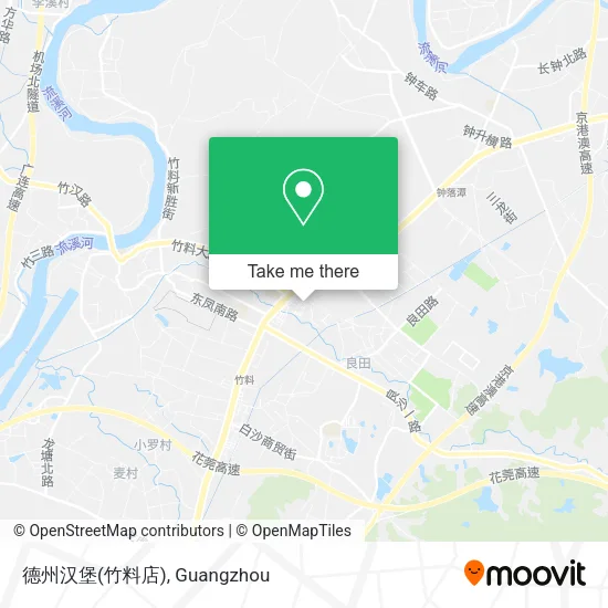德州汉堡(竹料店) map
