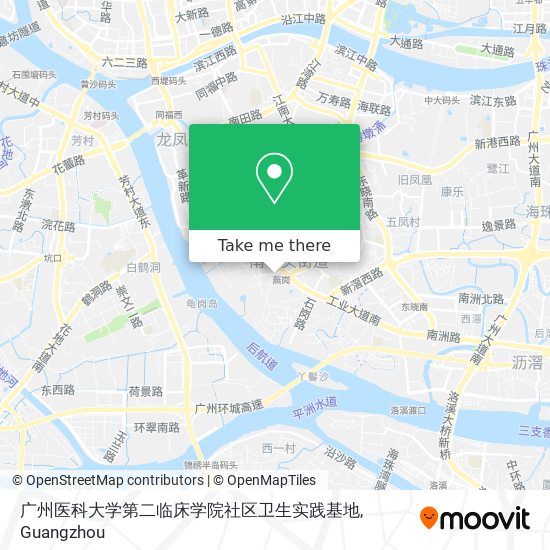 广州医科大学第二临床学院社区卫生实践基地 map
